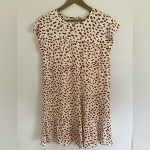 Sleeveless leopard print dress